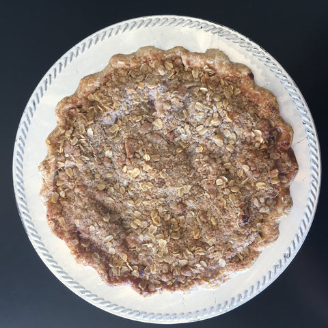 Pear Ginger Oat Crumble Pie