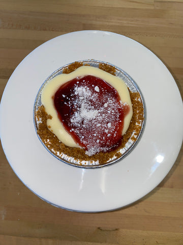 Mini White Chocolate Raspberry Cheesecake